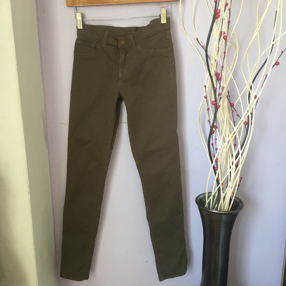 J Brand The Skinny Moriah Olive Jeans - Picture 3 of 8